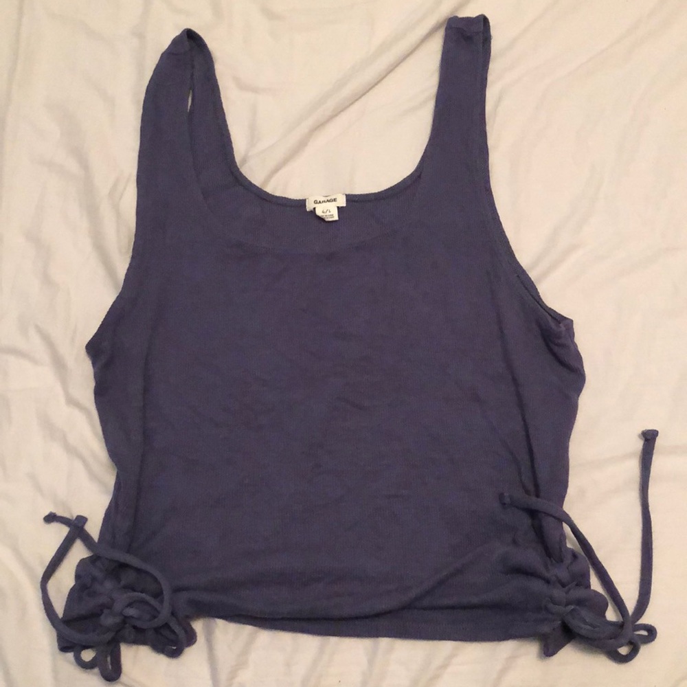 Ribbed Tie Tank